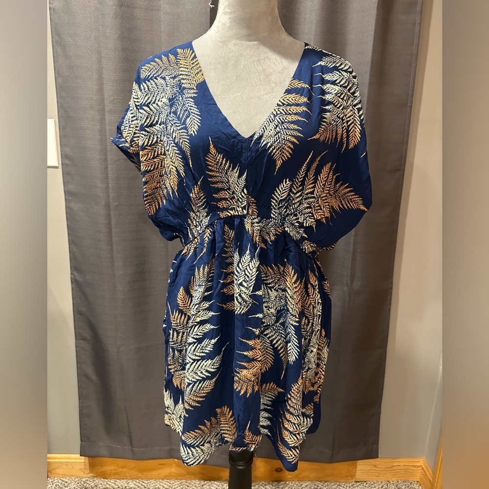 CUPSHE Women's Swimsuit Coverup Dress Short Sleeve Casual Summer